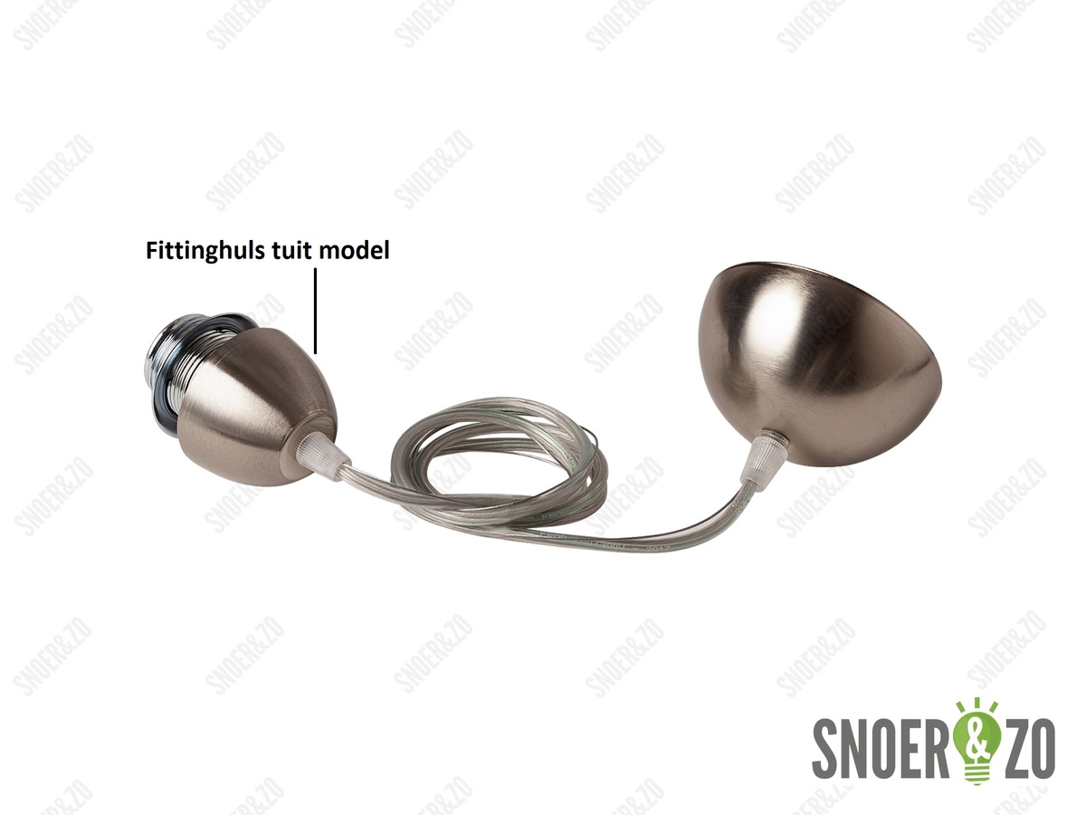 Fittinghuls E27 antiek brons tuit model