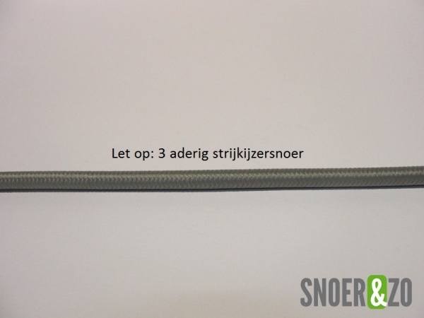 Grijs strijkijzersnoer - 3 aderig