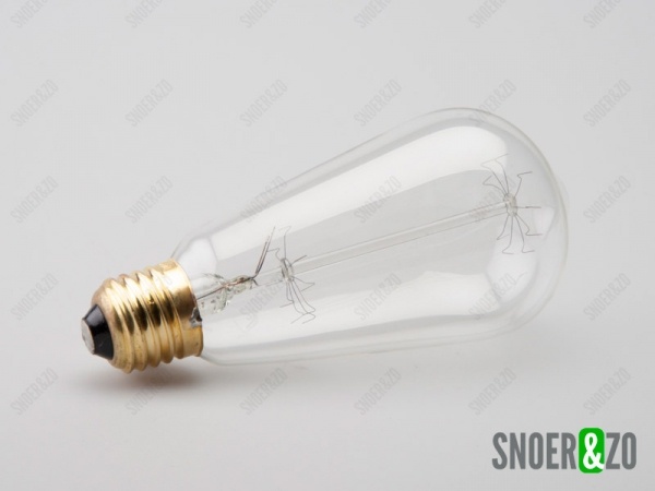 Kooldraadlamp edison ST64 helder 60W E27