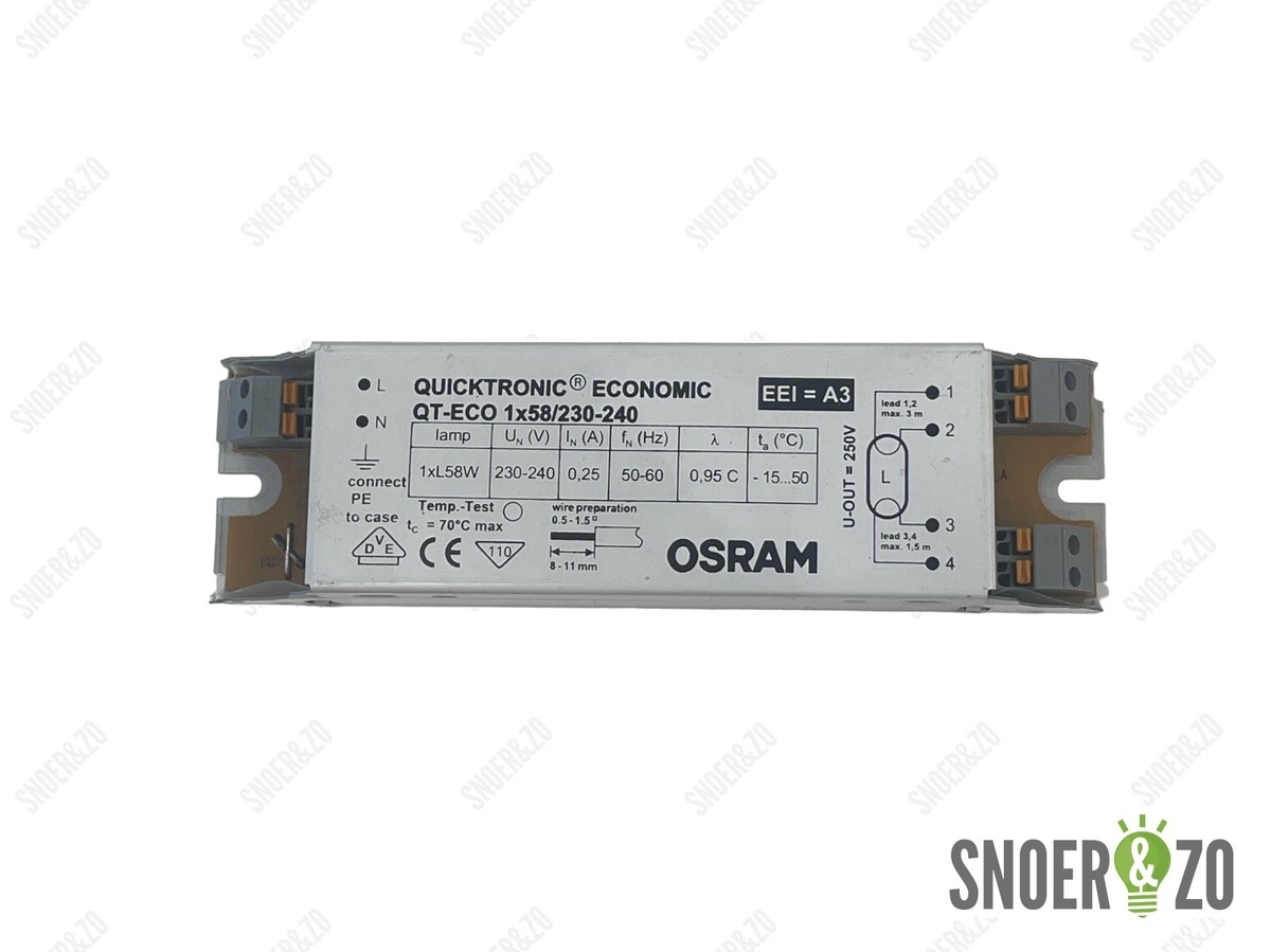 Osram Quicktronic Economic QT-ECO 1x58W TL voorschakelapparaat