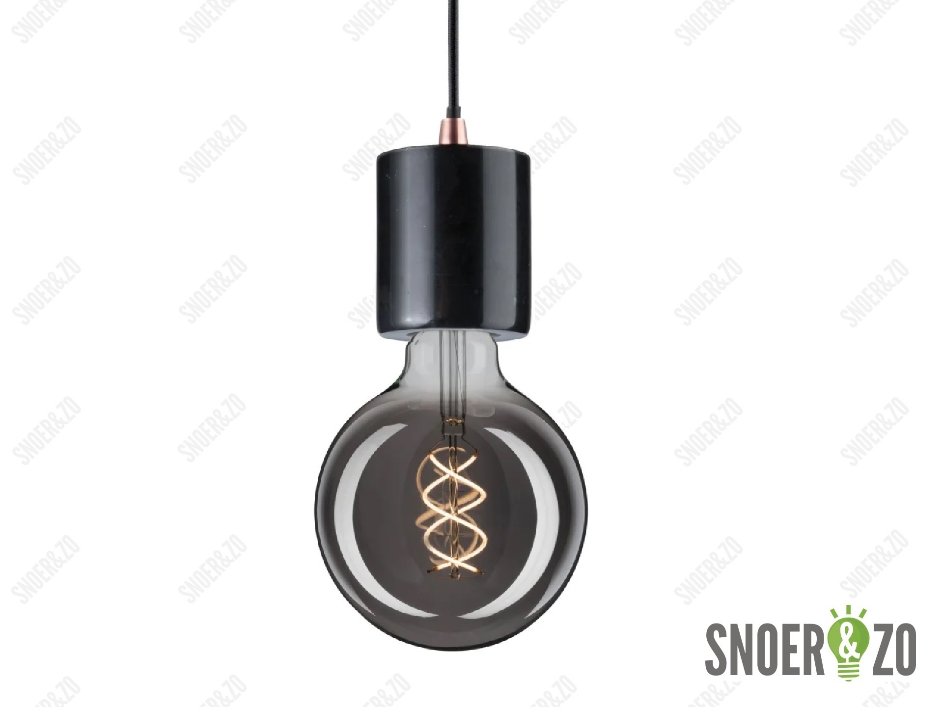 Paulmann hanglamp nordin E27 zwart marmer rood koper Paulmann hanglamp nordin E27 zwart marmer rood koper