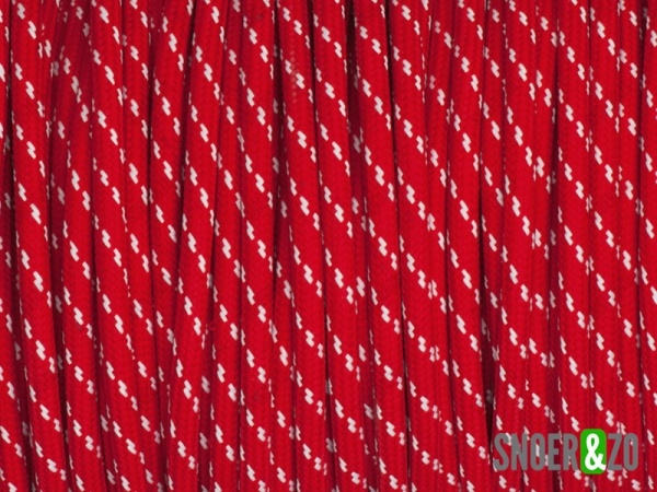 Rood-wit strijkijzersnoer flex
