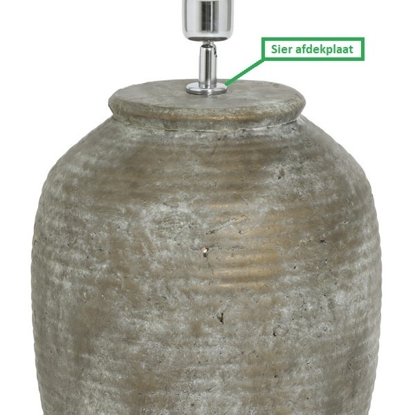 Sier afdekplaat cilinder chroom - 5 cm