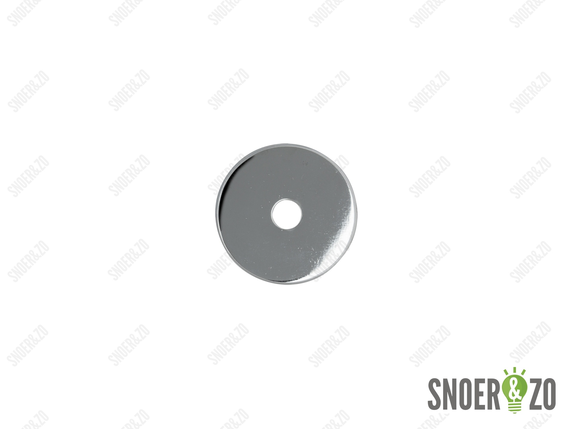 Sier afdekplaat cilinder chroom - 5 cm Sier afdekplaat cilinder chroom - 5 cm