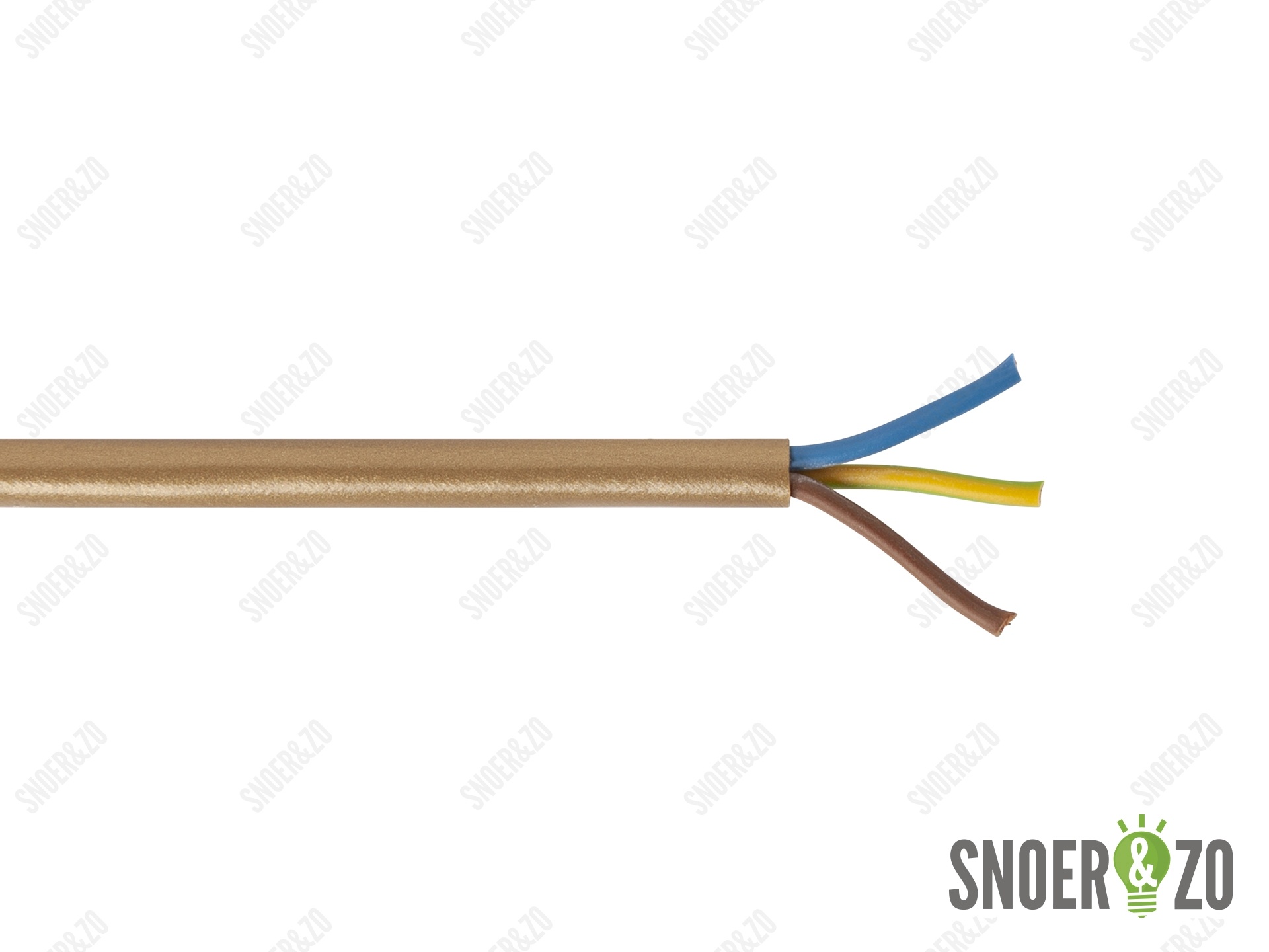 Snoer rond goud 3x0,75 mm² Snoer rond goud 3x0,75 mm²
