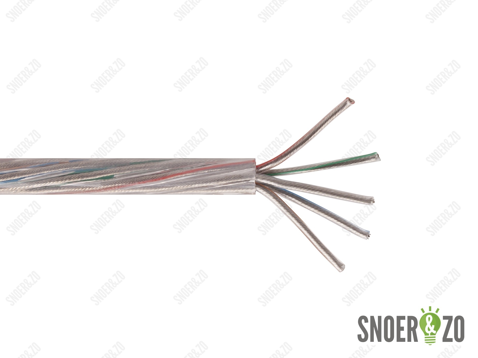 Snoer rond transparant 5x1,50 mm² Snoer rond transparant 5x1,50 mm²