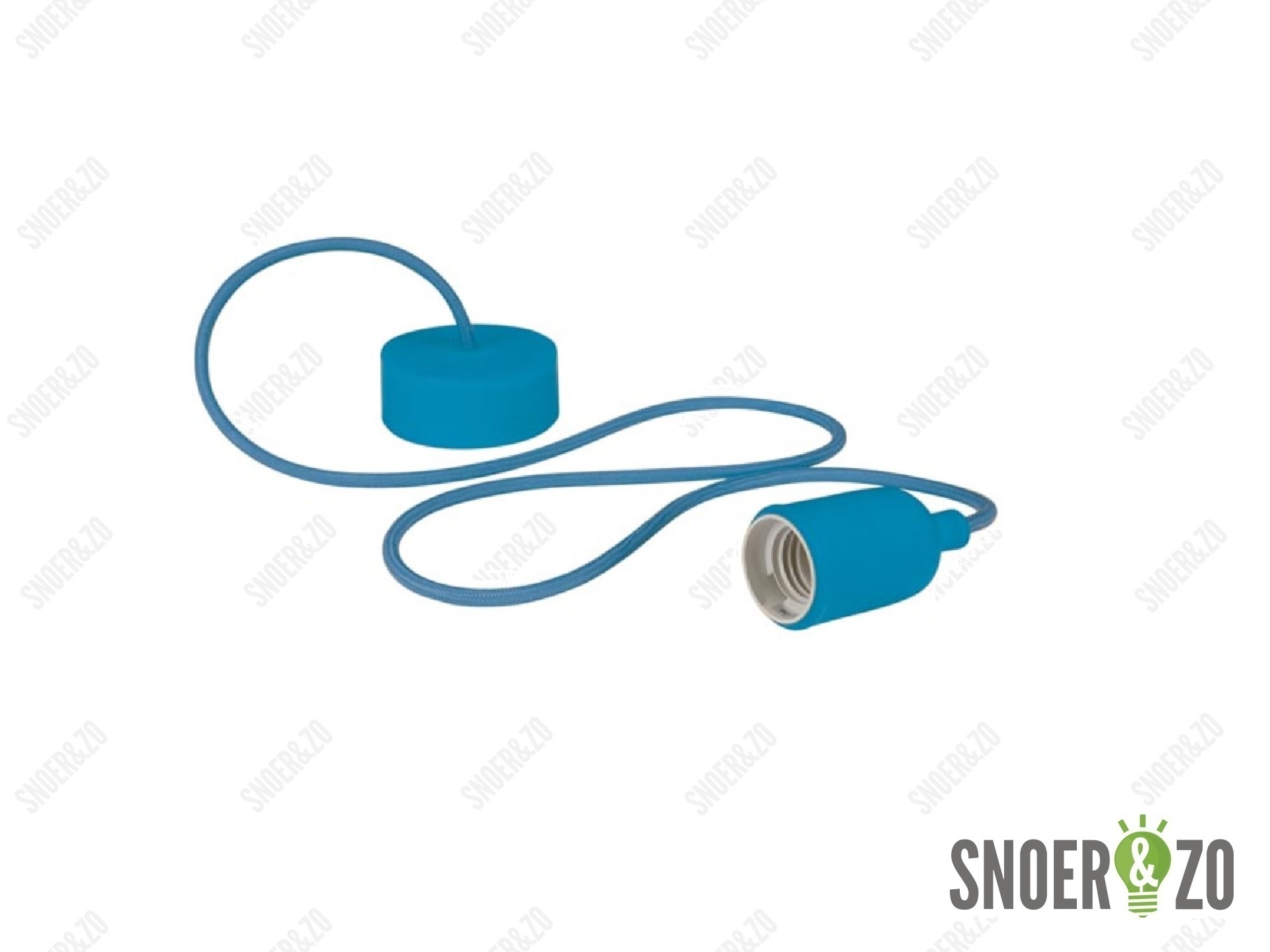 Snoerpendel E27 siliconen blauw Snoerpendel E27 siliconen blauw