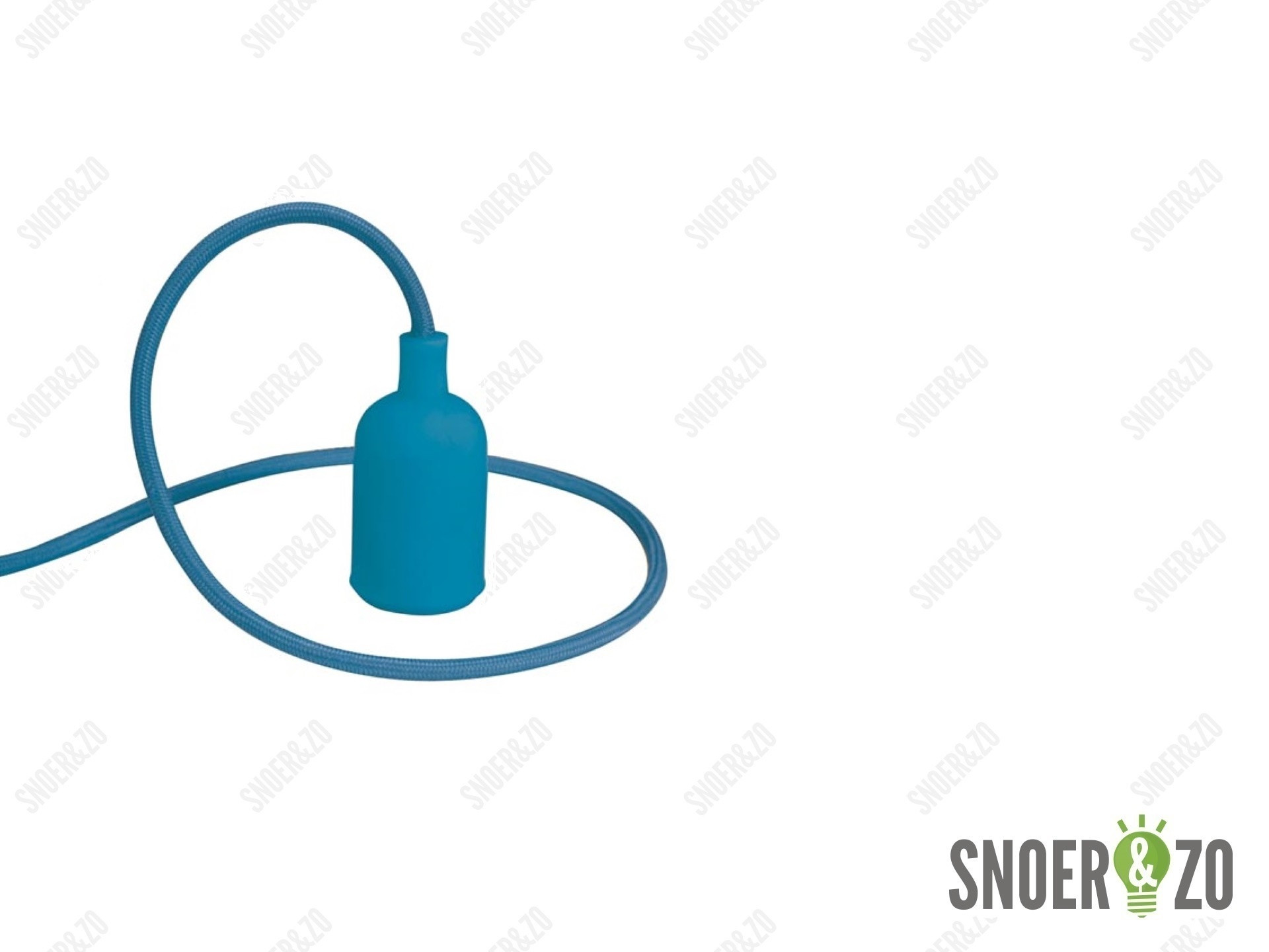 Snoerpendel E27 siliconen blauw Snoerpendel E27 siliconen blauw