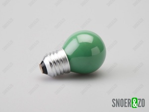 Gloeilamp kogel E27 25W groen