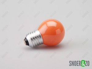 Gloeilamp kogel E27 25W oranje