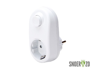 Kopp stekkerdimmer LED 3-24W wit