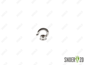 Ringnippel chroom haak 25 mm - M10x1 binnendraad