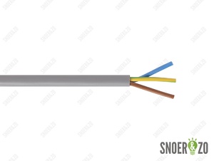 Snoer rond grijs 3x0,75 mm²