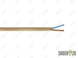 Snoer rond goud 2x0,75 mm²