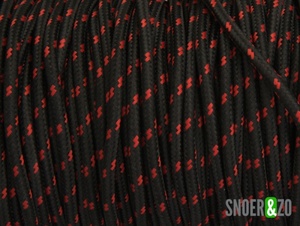Zwart-rood strijkijzersnoer flex