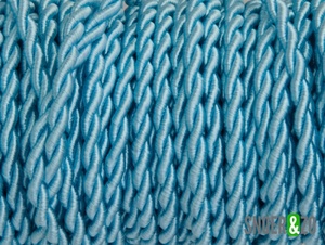 Gedraaid strijkijzersnoer blauw