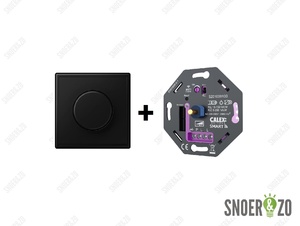 Calex Smart WiFi dimmer led 5-250W - Jung LS990 mat zwart set