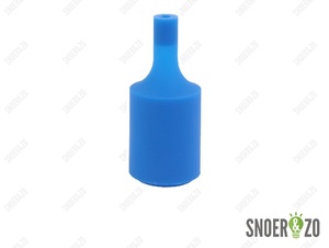 Fittinghuls siliconen cilinder blauw E27
