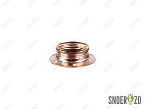 Metalen fitting ring E27 rood koper breed model