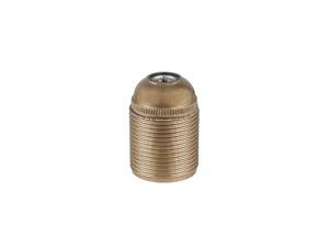Fitting E27 bakeliet goud doorlopend Fitting E27 bakeliet goud doorlopend