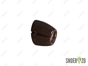 Ifö Electric Basic wandlamp bruin porselein schuin E27 Ifö Electric Basic wandlamp bruin porselein schuin E27