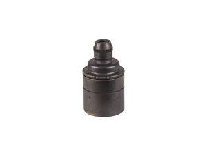 Metalen fitting E27 industrial donker brons met vaste trekontlaster Metalen fitting E27 industrial donker brons met vaste trekontlaster