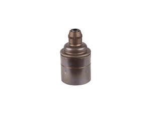 Metalen fitting E27 industrial Engels messing met vaste trekontlaster Metalen fitting E27 industrial Engels messing met vaste trekontlaster