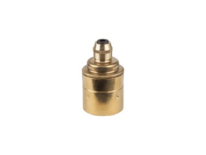 Metalen fitting E27 industrial messing gladde mantel met vaste trekontlaster Metalen fitting E27 industrial messing gladde mantel met vaste trekontlaster