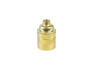 Metalen fitting E27 industrial messing gladde mantel Metalen fitting E27 industrial messing gladde mantel