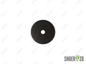 Sier afdekplaat cilinder zwart - 6 cm