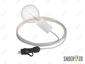 Snake Eiva Elegant waterbestendige IP65 snoerpendel hanglamp kleur wit Snake Eiva Elegant waterbestendige IP65 snoerpendel hanglamp kleur wit