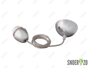 Snoerpendel E27 - 120cm - kleur chroom Snoerpendel E27 - 120cm - kleur chroom